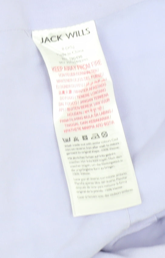 Jack Wills Women's Purple Cropped Camisole Top