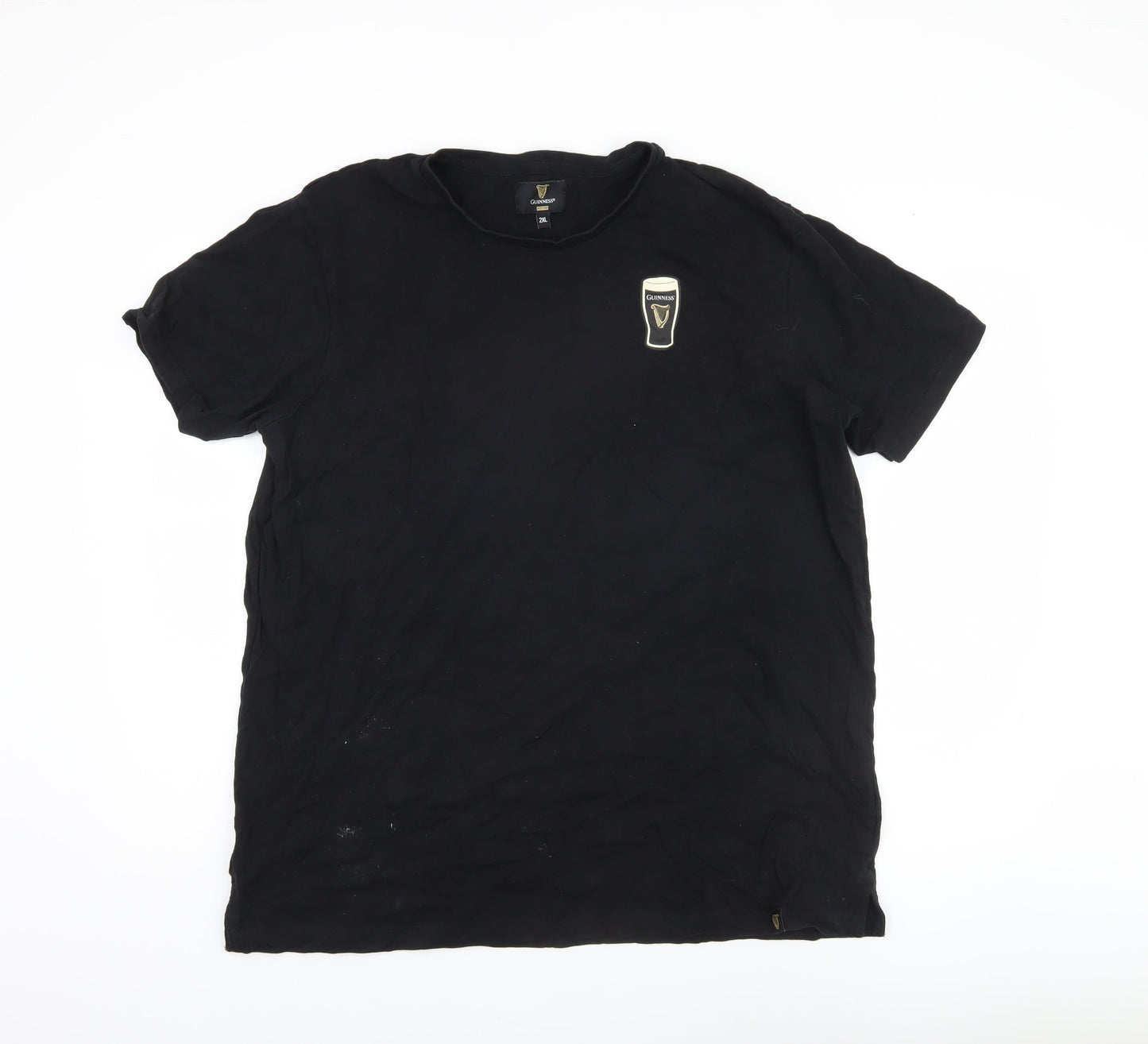 Guinness Men's Black 2XL Beer T-Shirt Short Sleeve