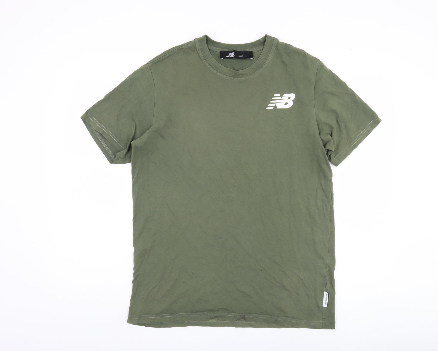 New Balance Men's Green T-Shirt - Size L