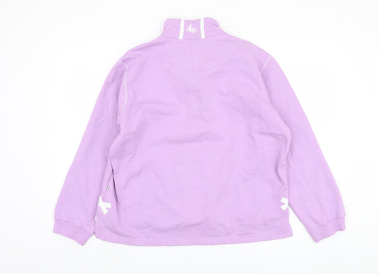 Dock of the Bay Women’s Purple Zip Sweatshirt Size 16