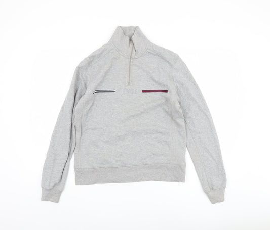 Tommy Hilfiger Grey Sweatshirt Unisex S Casual