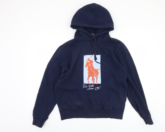 Polo Ralph Lauren Men's Blue S Logo Pullover Hoodie