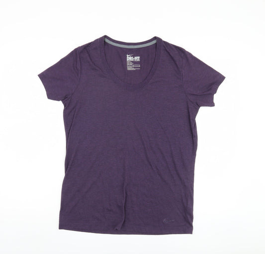 Nike Women's Purple Dri-Fit T-Shirt, Size M