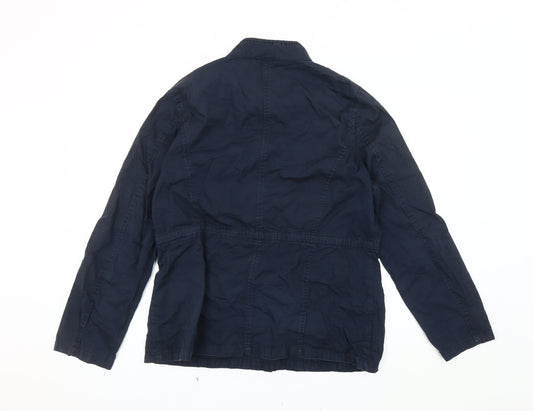 Dorothy Perkins Women's Blue Military Jacket Size 16