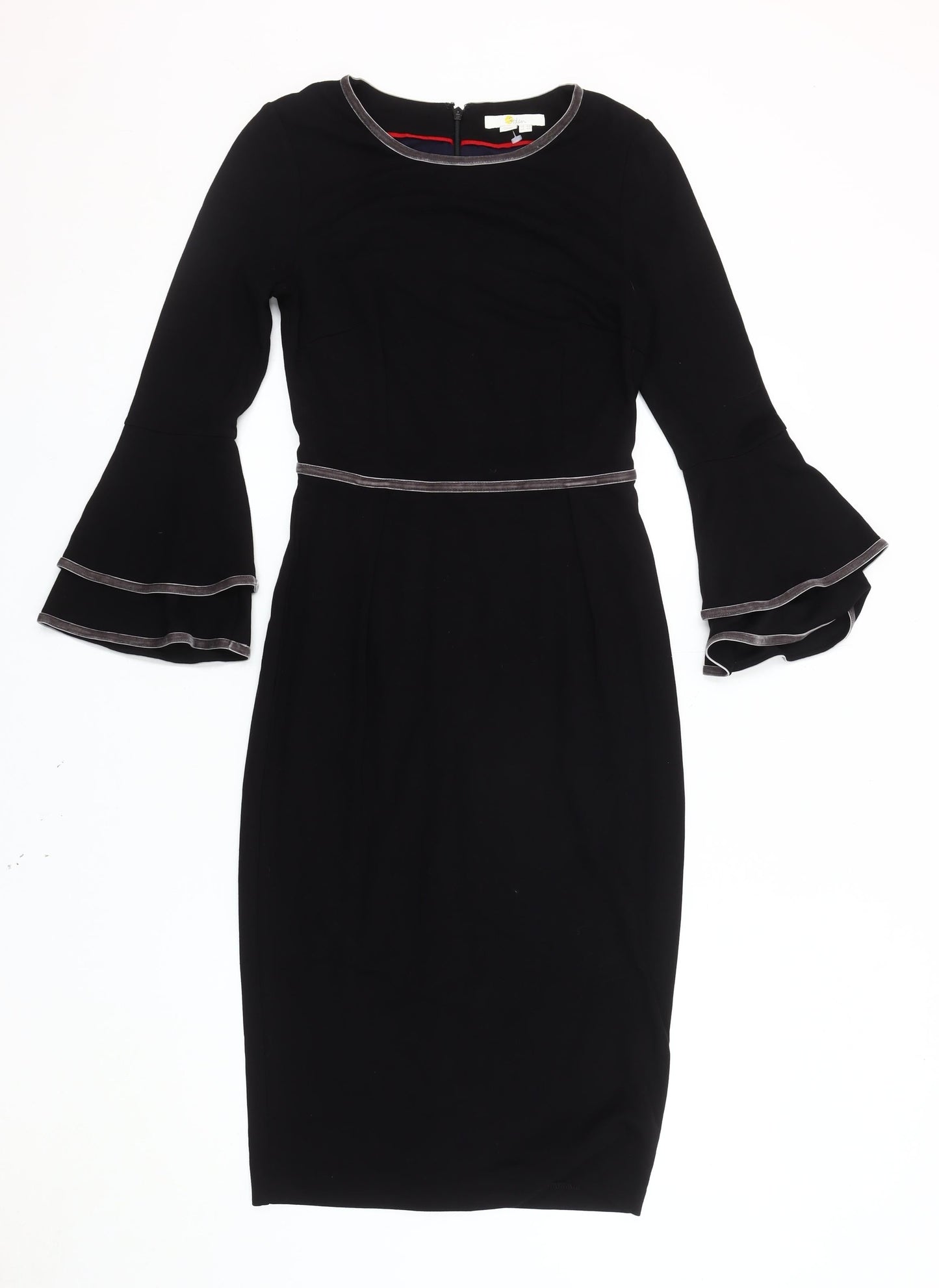 Boden Women’s Black Sheath Dress, Size 8, Elegant Style