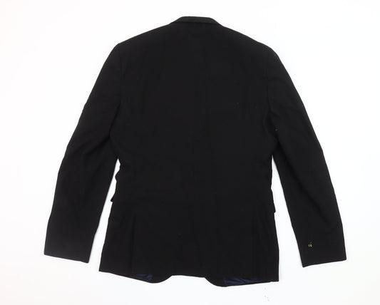 Next Black Men's Blazer Size 40 Long Classic Jacket