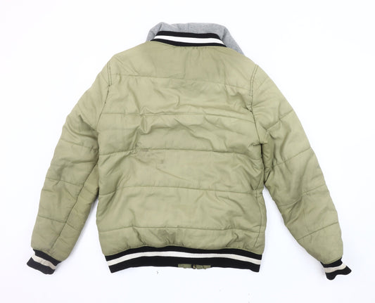 Supply & Demand Men's Green Bomber Jacket M