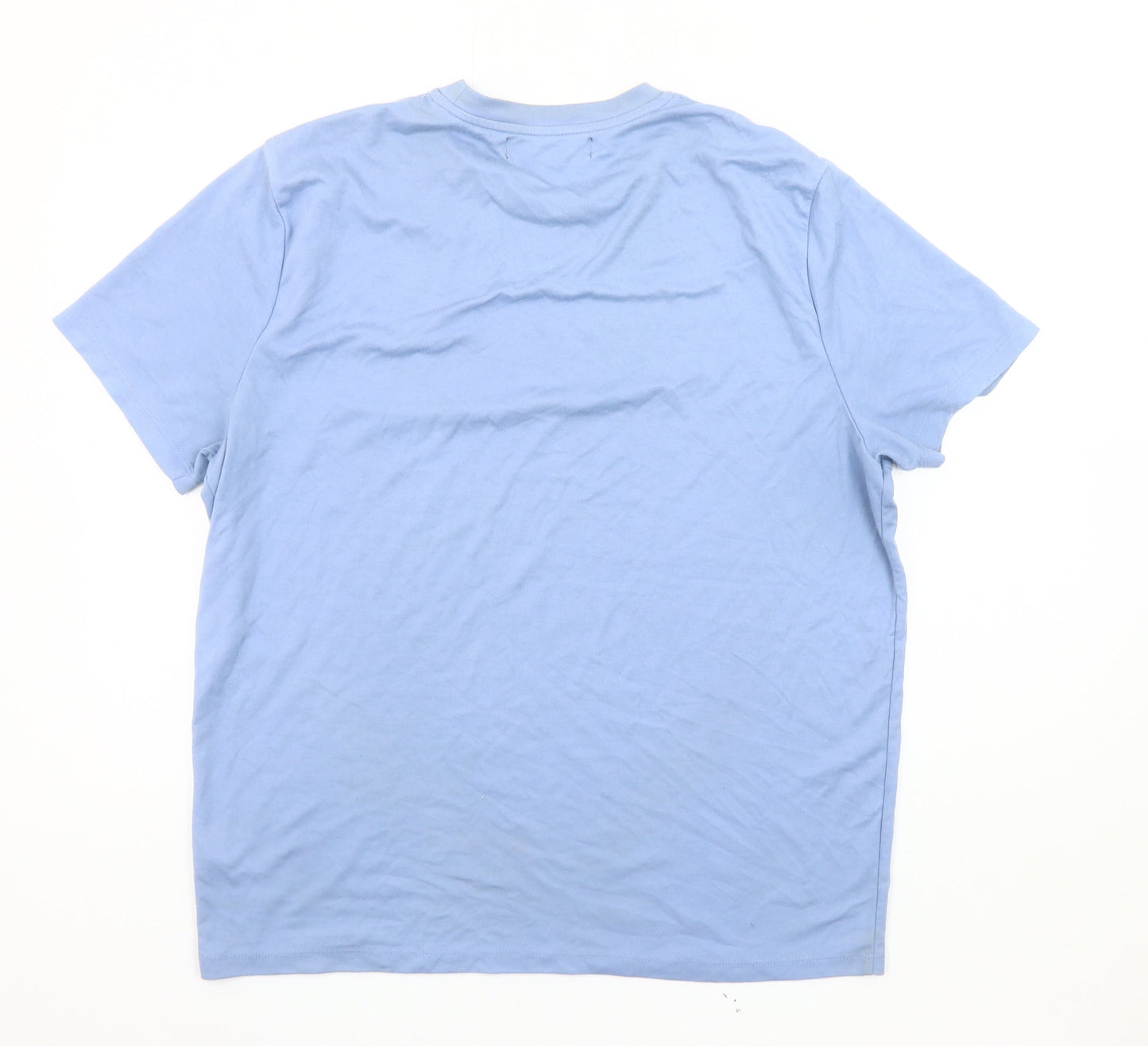 Paul Costelloe Men's Blue XL Crew Neck T-Shirt