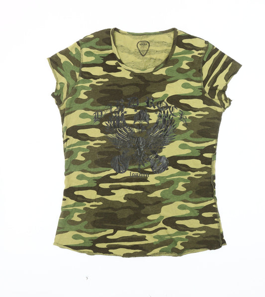 Hard Rock Cafe Camouflage T-Shirt XL Unisex Crew Neck