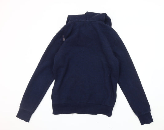 Superdry Men's Blue Medium Basic Hooded Jacket