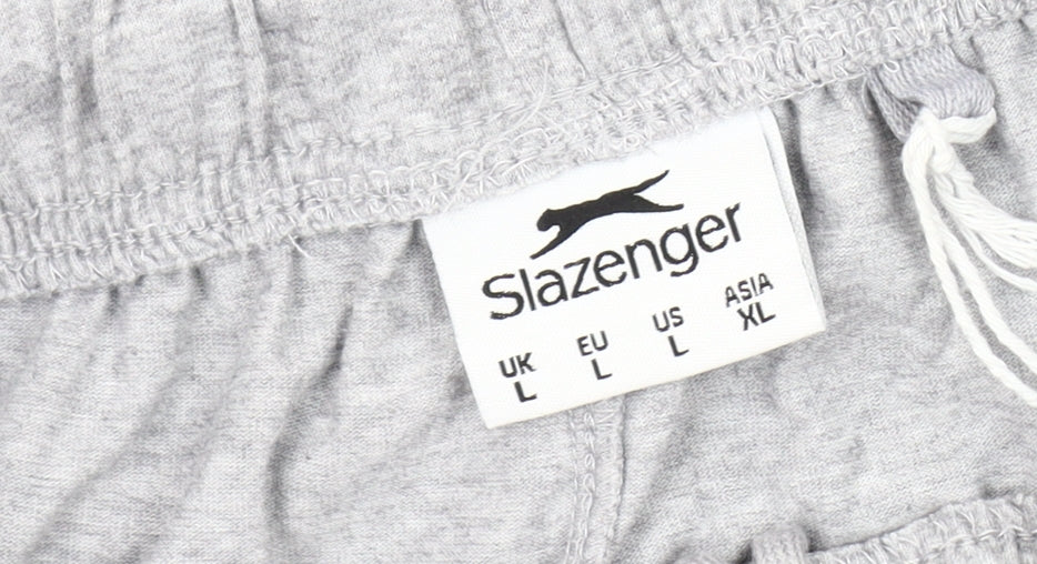 Slazenger Men's Grey Athletic Shorts - Size L