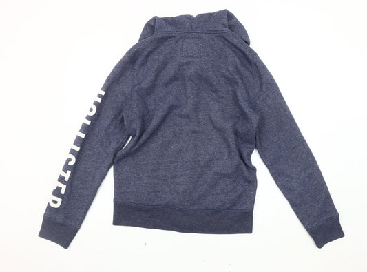 Hollister Men's Blue Basic Jacket, Size S, Full Zip Hoodie