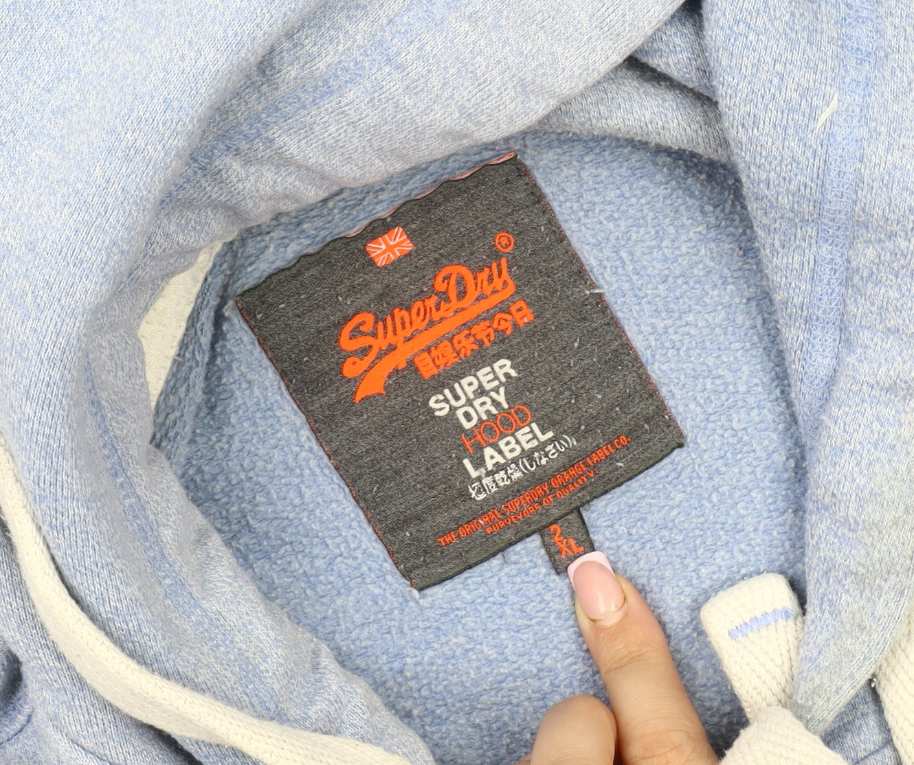 Superdry Men's Blue 2XL Pullover Hoodie