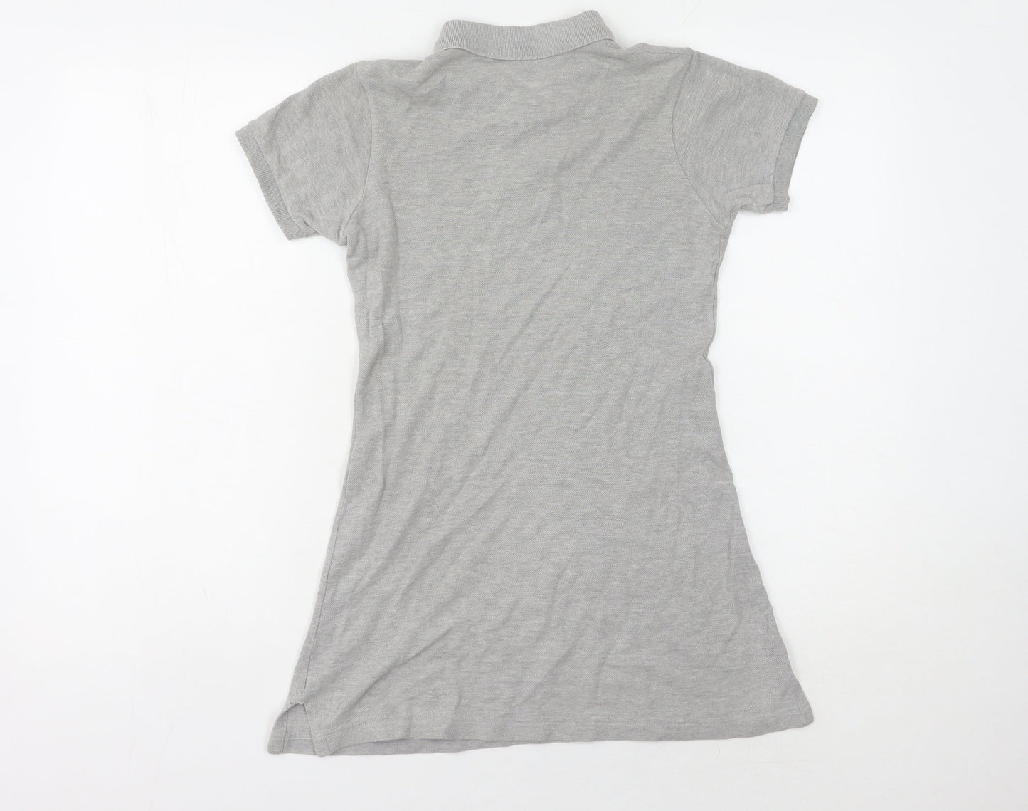 Ralph Lauren Women's Grey Polo Shirt, M, Cotton, Casual