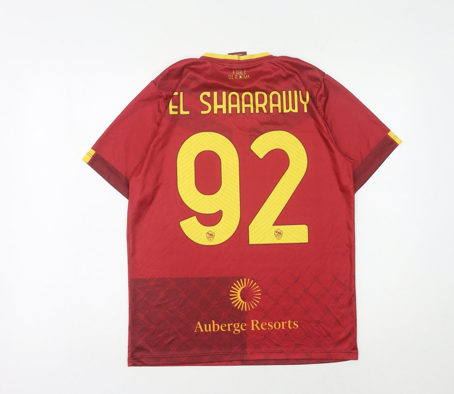 AS Roma Men's Red Football Jersey S Athletic Fit
