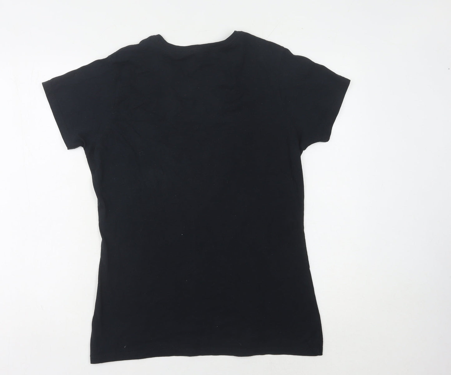 Port & Company Women's Black Cartoon T-Shirt Size M