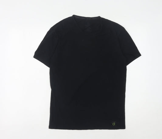 Calvin Klein Men's Black Medium T-Shirt - Classic Fit