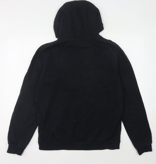 Nike Men's Black Medium Pullover Hoodie with Logo