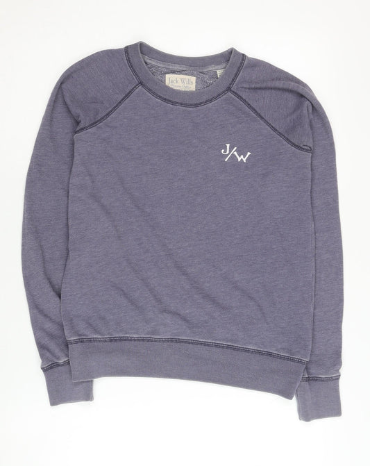 Jack Wills Women's Purple Pullover Sweatshirt Size M