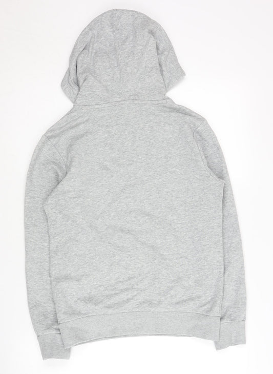 Champion Boys Grey Hoodie, Size L, Pullover with Logo