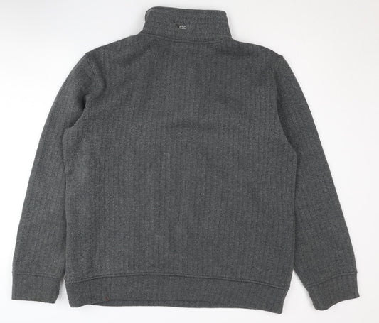 Regatta Men's Grey Henley Sweatshirt - L