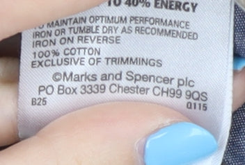 Brand and care label for Marks & Spencer Beige Corduroy Trousers 42 Regular