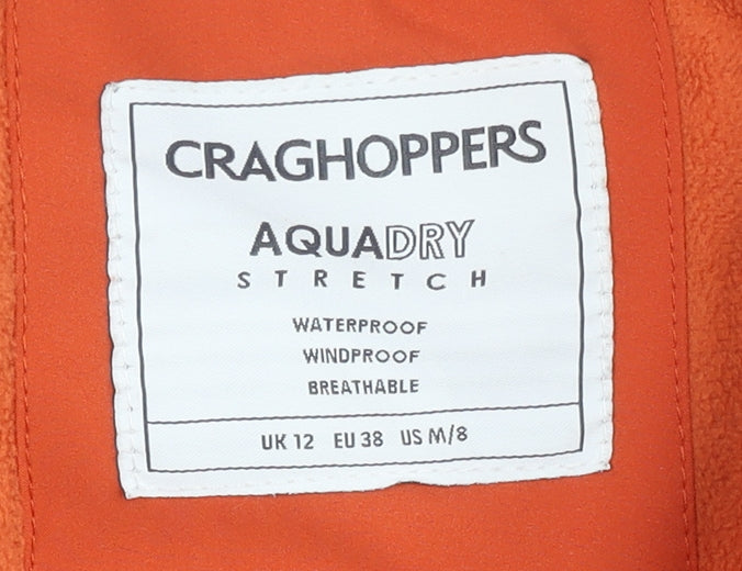 Craghoppers Women's Orange Parka Jacket Size 12