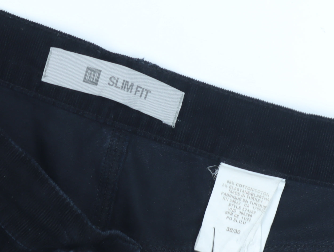 Gap Men's Black Slim Fit Trousers Size 38/30