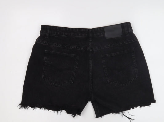 Spindle Women's Black Cut-Off Denim Shorts Size 8