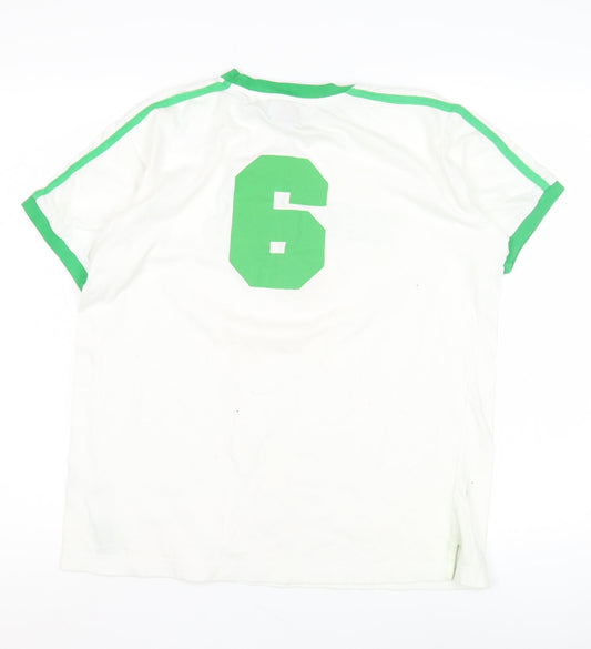 Innocenti Men's White Sports T-Shirt M Vintage Style