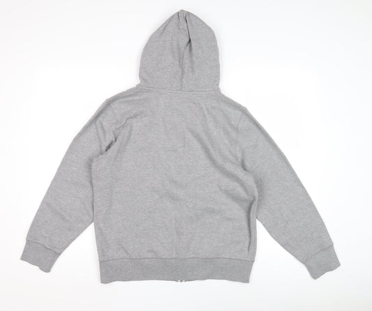Converse Boys Grey XL Full Zip Hoodie with Logo