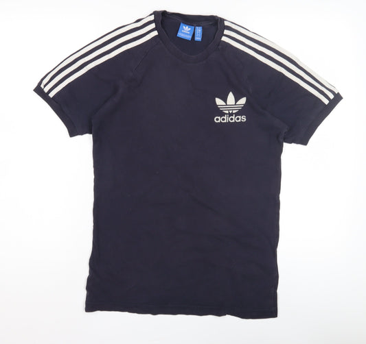 Adidas Men's Black S Logo T-Shirt, Short Sleeve