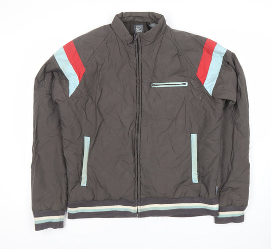 2YOU Men's Black Windbreaker Jacket, Size: