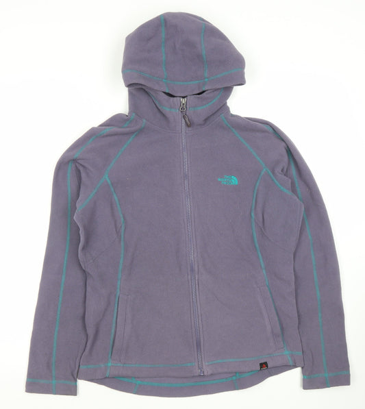 The North Face Women's Purple Hooded Fleece Jacket L