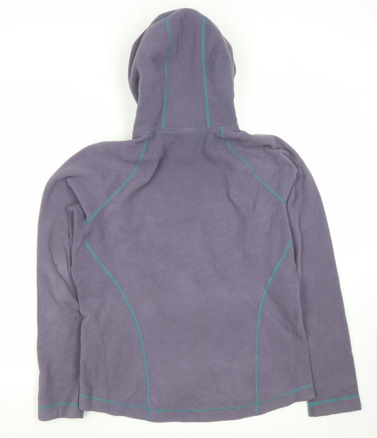 The North Face Women's Purple Hooded Fleece Jacket L
