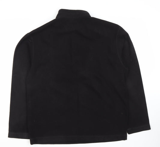 Marks and Spencer Men's Black Medium Fleece Sweatshirt
