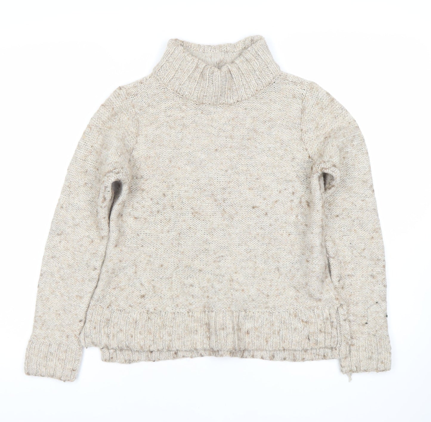 Hollister Women's Beige Roll Neck Pullover Jumper M