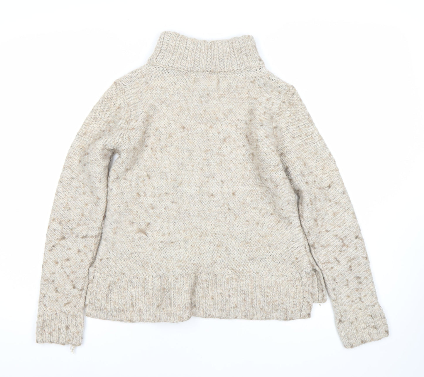 Hollister Women's Beige Roll Neck Pullover Jumper M