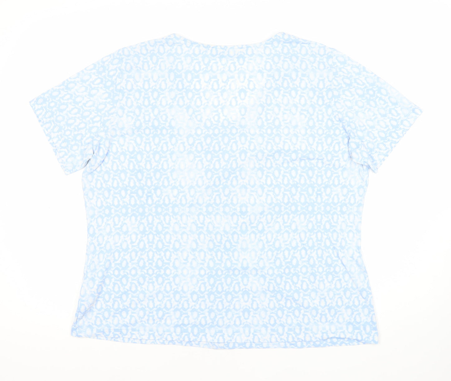 Randy Berry Women's Blue Animal Print T-Shirt