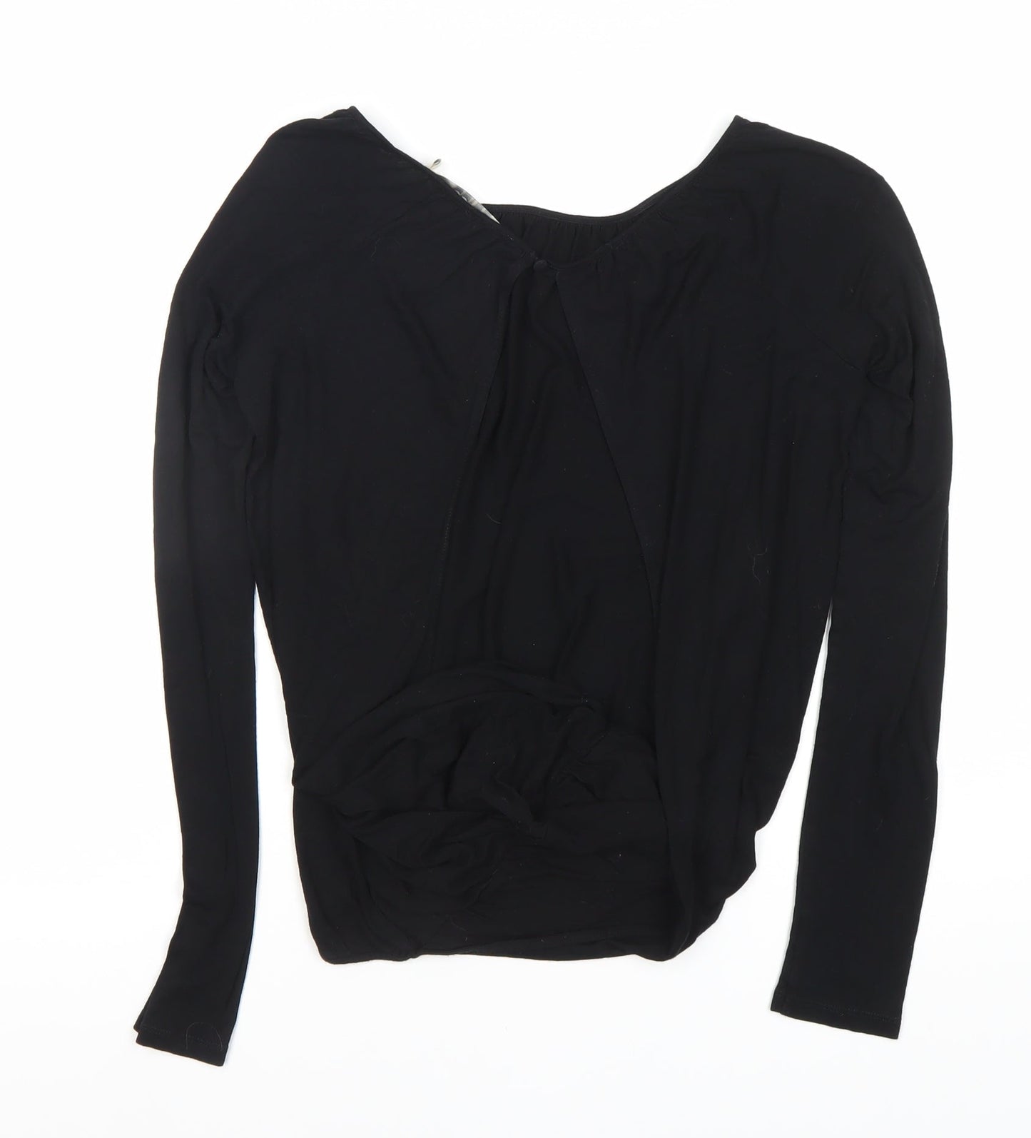 Reiss Women's Black XS Long Sleeve Top