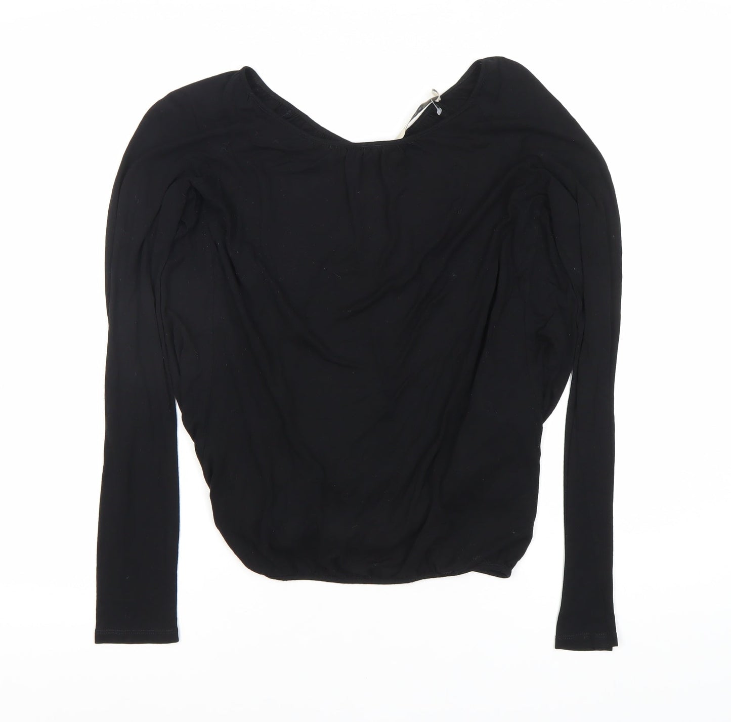 Reiss Women's Black XS Long Sleeve Top