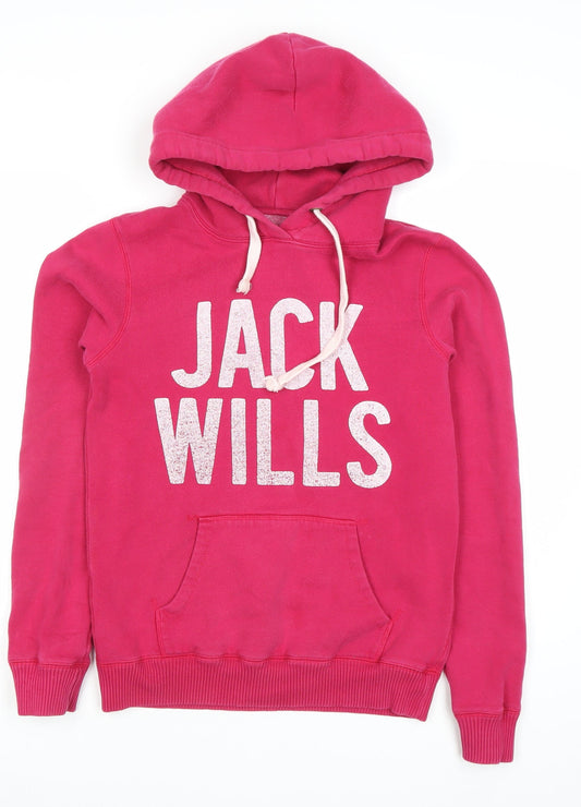 Jack Wills Pink Women's Hoodie Size 8
