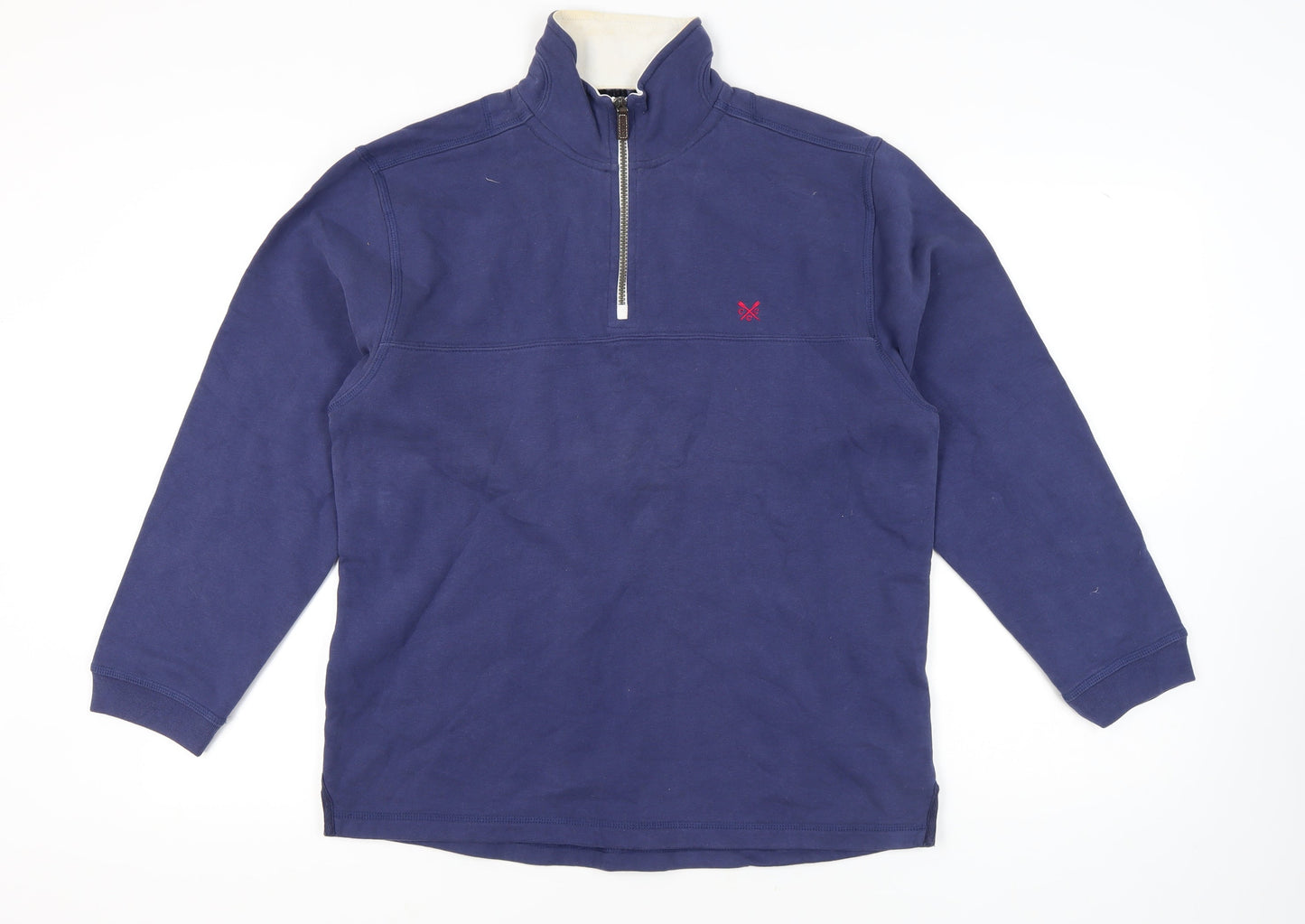 Crew Clothing Co. Men's Blue M 1/4 Zip Sweatshirt