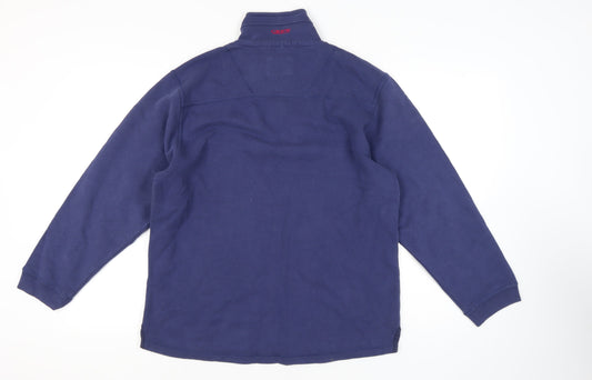 Crew Clothing Co. Men's Blue M 1/4 Zip Sweatshirt