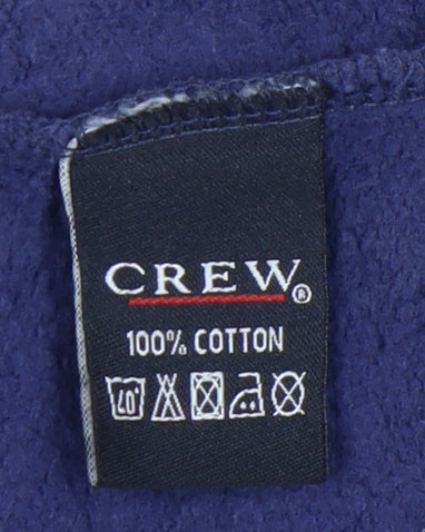 Crew Clothing Co. Men's Blue M 1/4 Zip Sweatshirt