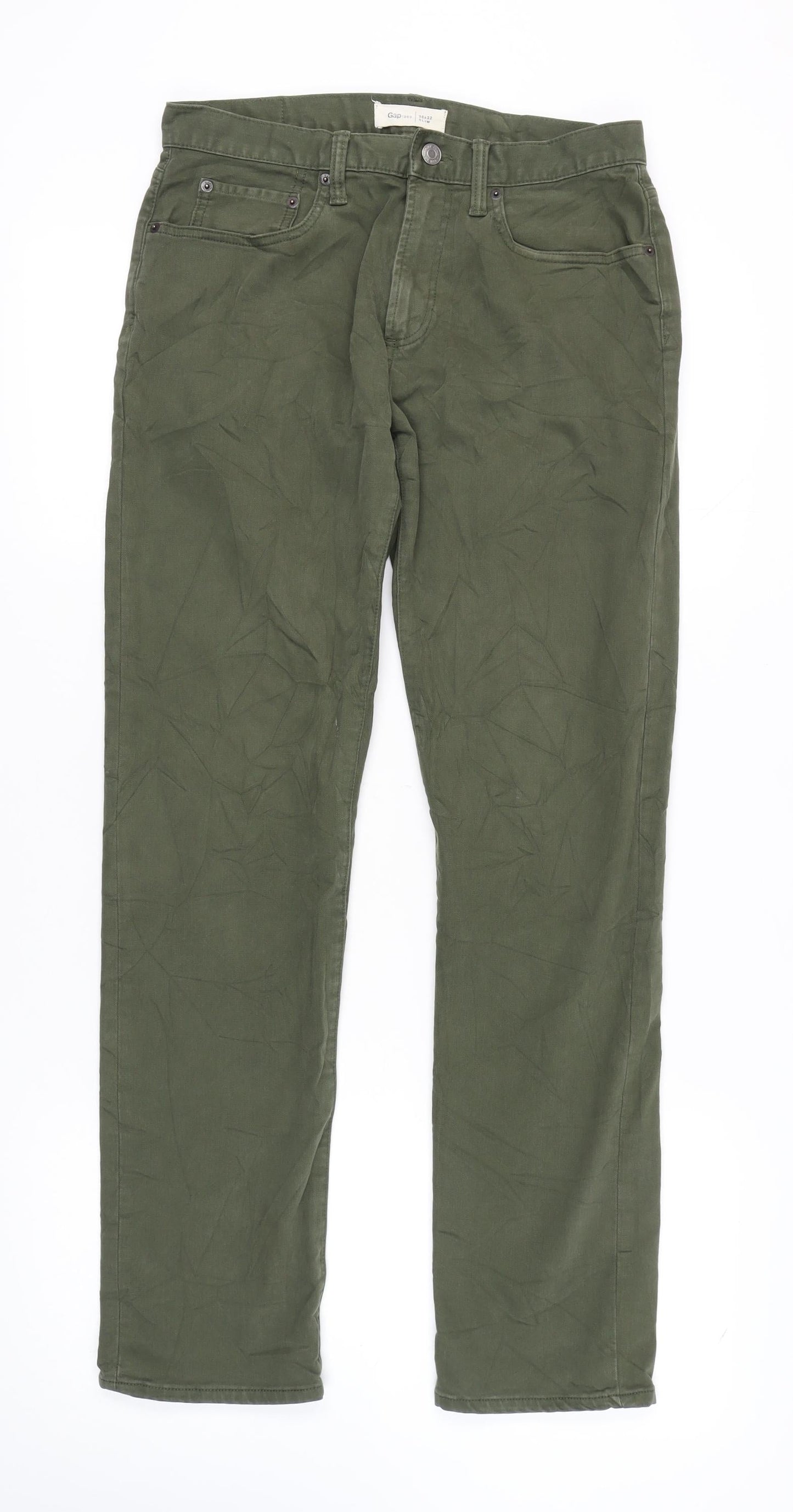 Gap Men's Green Slim Fit Chinos - Size 30