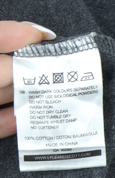 Lyle & Scott Men's Grey Short Sleeve Shirt L