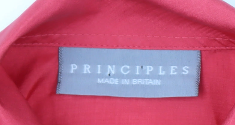 Additional view of Principles Women's Red Long Sleeve Blouse, size 14