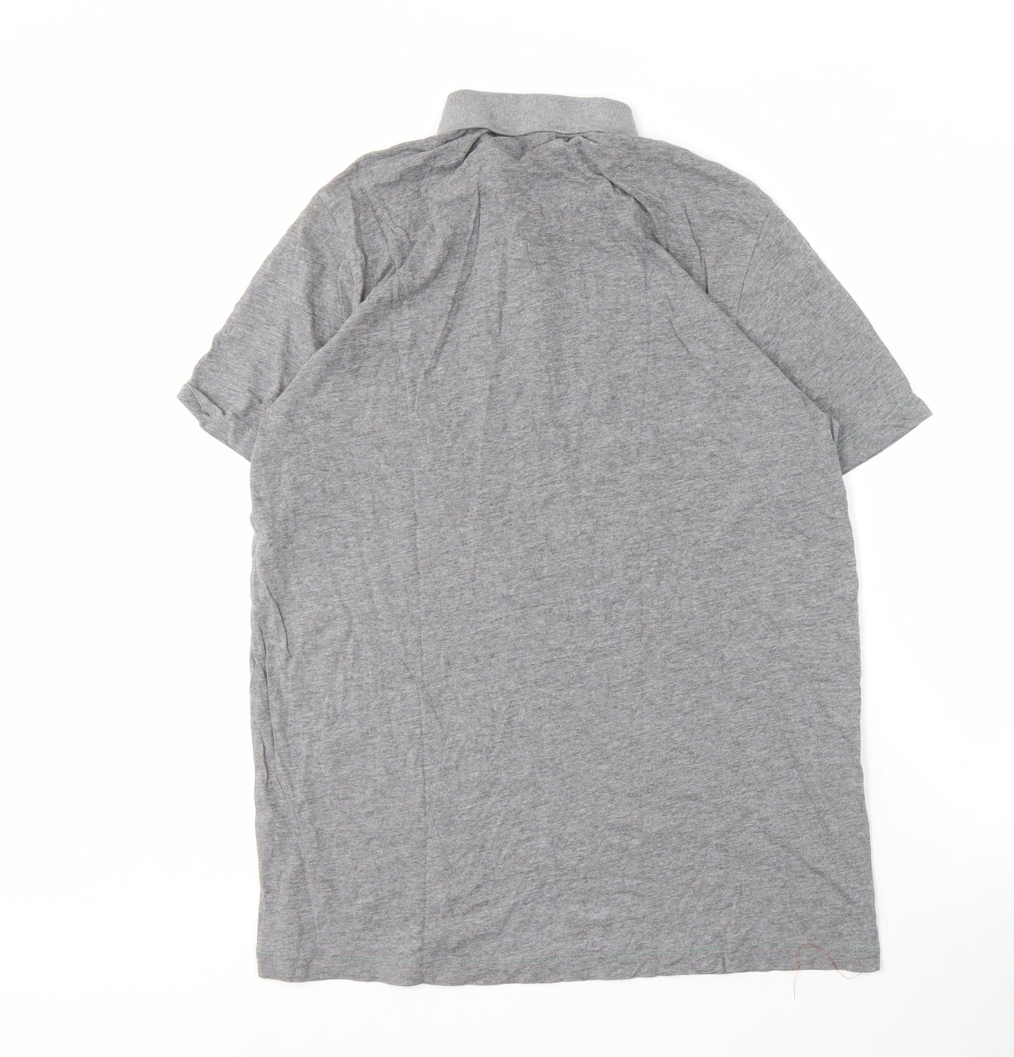 Puma Men's Grey Polo Shirt L Short Sleeve Casual