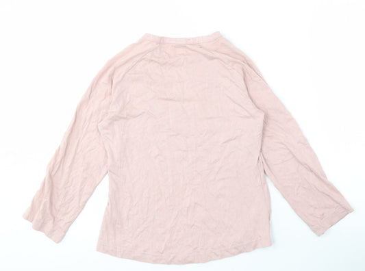 Adidas Women's Pink Long Sleeve Crew Neck T-Shirt